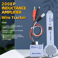 (Grey) Cable Tester Li 200EP Cable Tester Linne Finder Network Cable Tone Generator Inductive Adjustable Volume Tone Generator