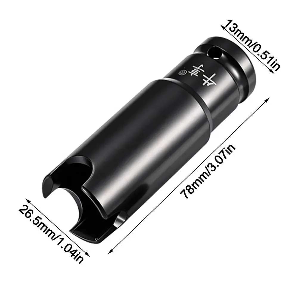 Kettensägen-Kupplungs-Demontageschlüssel 52-58mm 1/2 Zoll Verstärkter Dreiklauen-Demontagehülsen-Sechskantadapter Verlängerter Schraubenschlüsselkopf – Detail 7