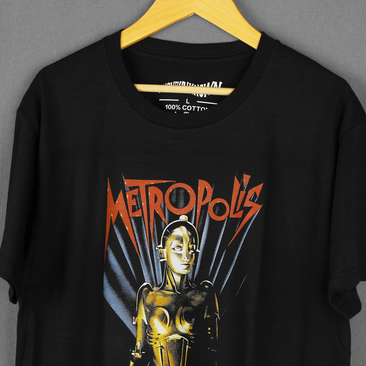 Metropolis T-Shirt Sci-Fi Movie Fritz Lang Solyaris  2001 A Space Odyssey Blade Runner Men Summer Long Sleeves Washed Cotton Tee