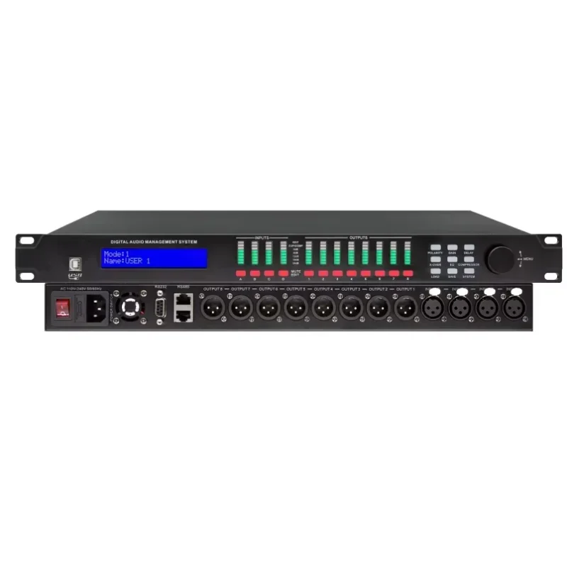 DP2  2 In 4 Out Audio Processor Drive Rack  Driverack  PA Processor Audio Dsp Digital Audio Speaker Management Processor