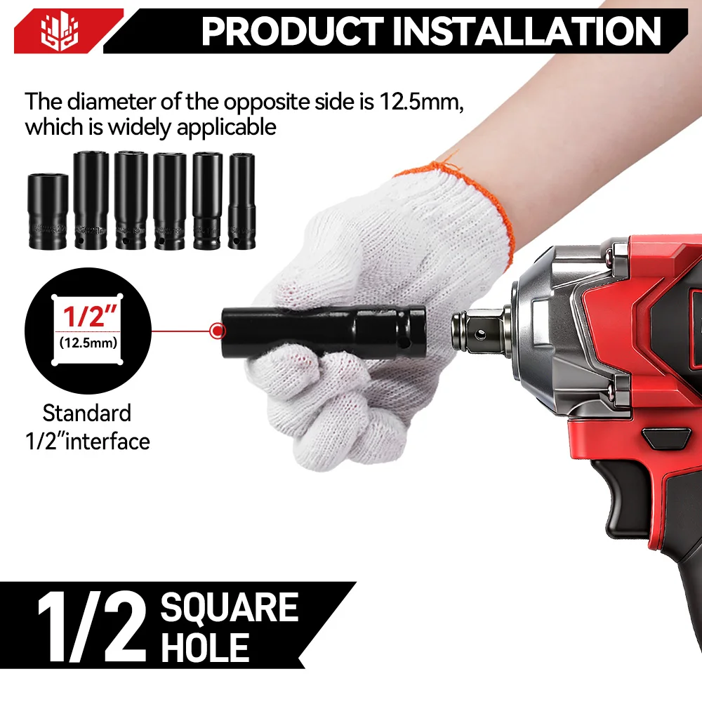 ONEVAN-Tournevis électrique sans fil pour batterie Makita, outil électrique sans balais, Impact Wralike, 21V, 1200 N.m, DTW500