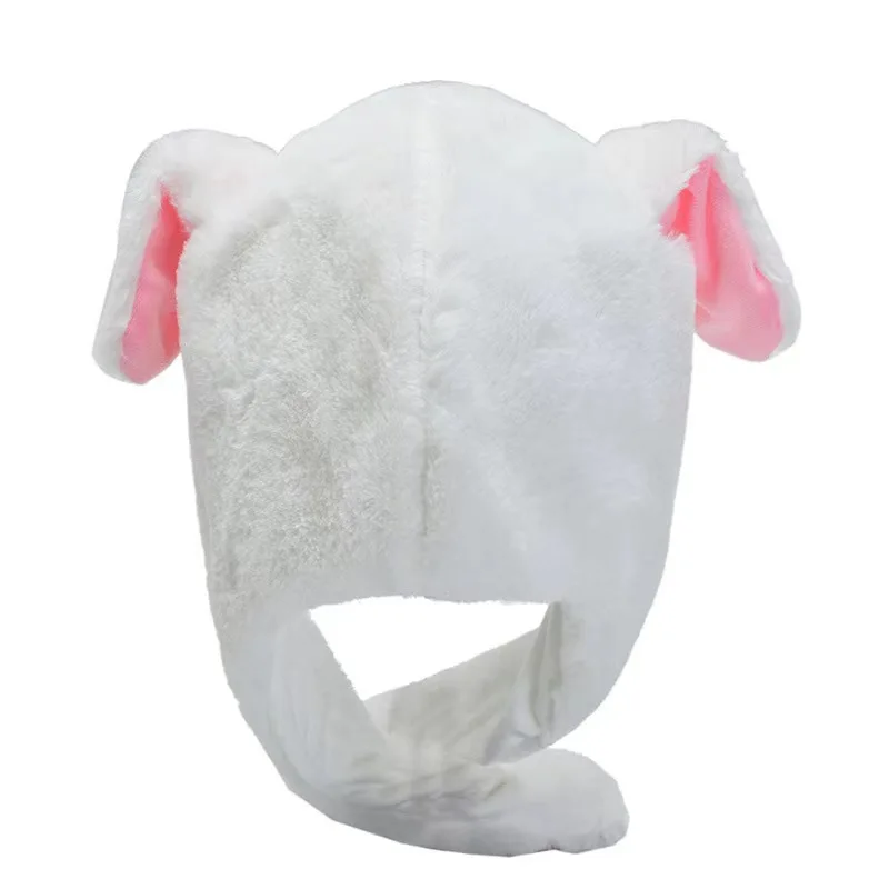 Lustige Hasenohren-Mütze, LED-leuchtender Plüsch-Mütze mit beweglichen Hasenohren und beweglichen Ohren, Jungen- und Mädchen-Kindergeschenk, Cosplay-Kappen – Detail 17