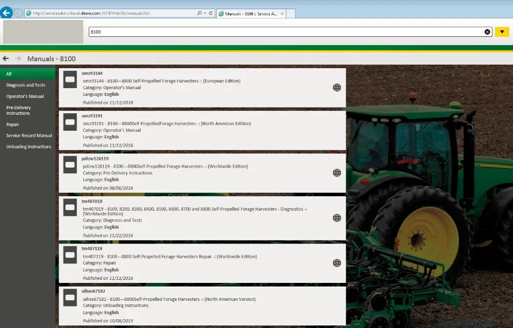 New JD Service 5.3 AG [11.2023]+[12.2021]+[2022]+[2024] Agricultural Machines  Full Set Offline+Crack+USB HDD 500GB John