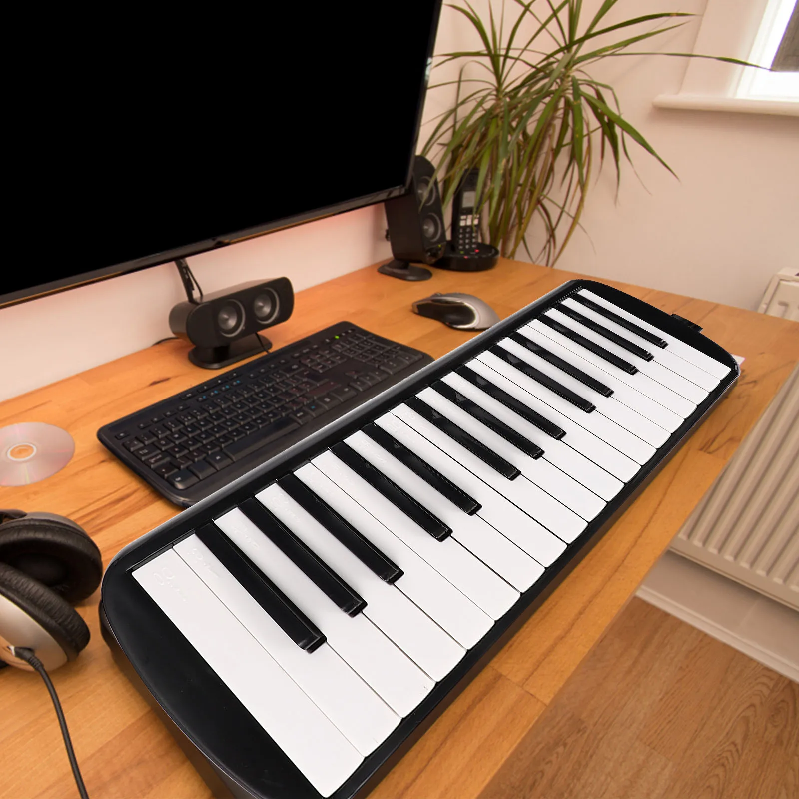 

Melodica 32 Keys Kids Instrument Portable for Beginners ProfessionalABS Plastic Durable Toys Christmas Gifts Musical