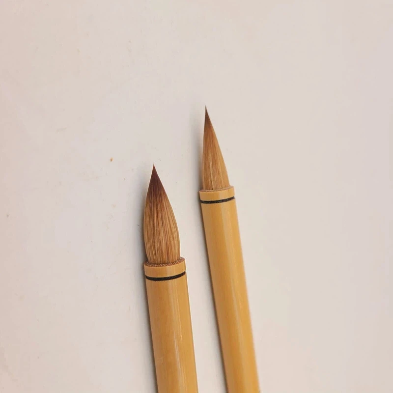 Mixed Hair Regular Script Calligraphy Brush Bamboo Handle Bristle Multiple Hair Wang Xizhi Mifu Running Script Writing Brush