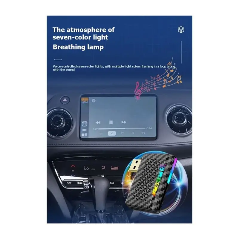 Wireless Carplay& Android Auto Adapter Mirror Link AI Box 2G+ 16G Memory Card Android 13 Smart Car Box Supports Split-Screen view 4