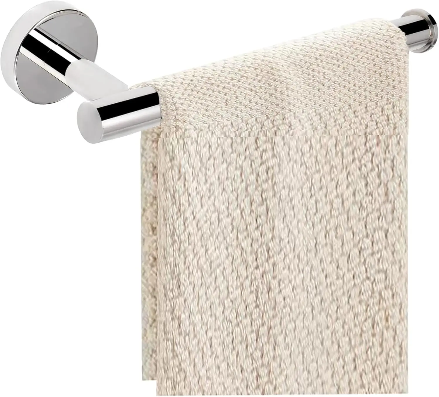 

Modern 9" Towel Ring Holder, Thick SUS 304 Stainless Steel Bathroom Wall Rack in Chrome Finish