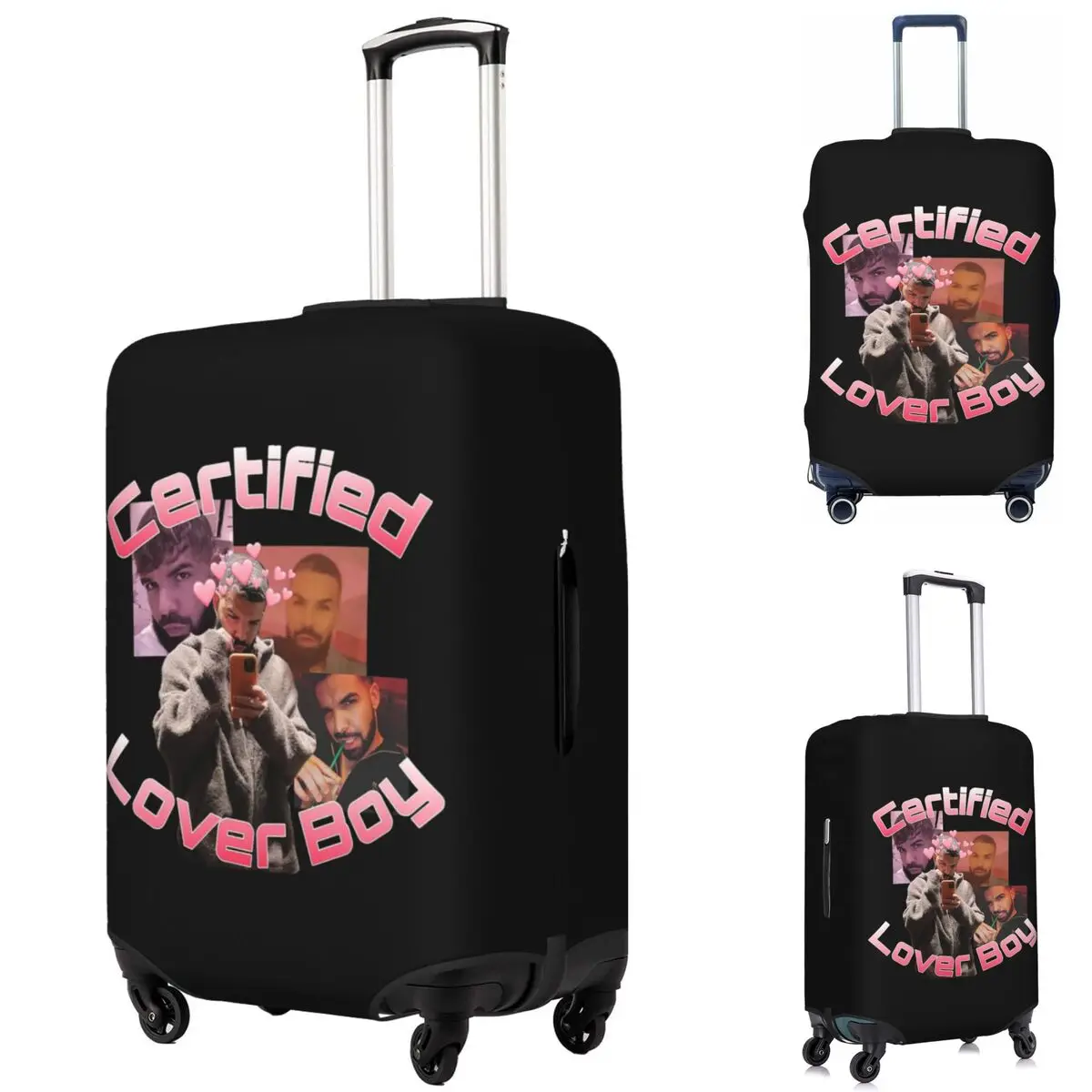 

Certified Lover Boy BBL Drake Suitcase Cover Protection Elastic Travel Luggage Protector Covers for 18-32 Inch