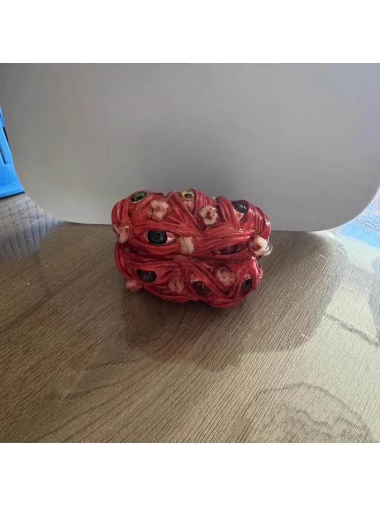 Etui na słuchawki Eye Earphone Case do AirPods 4/Pro 2, bezprzewodowe etui na słuchawki Bluetooth, silikonowe TPU, styl Y2K Gothic, akcesoria — zdjęcie produktu 7