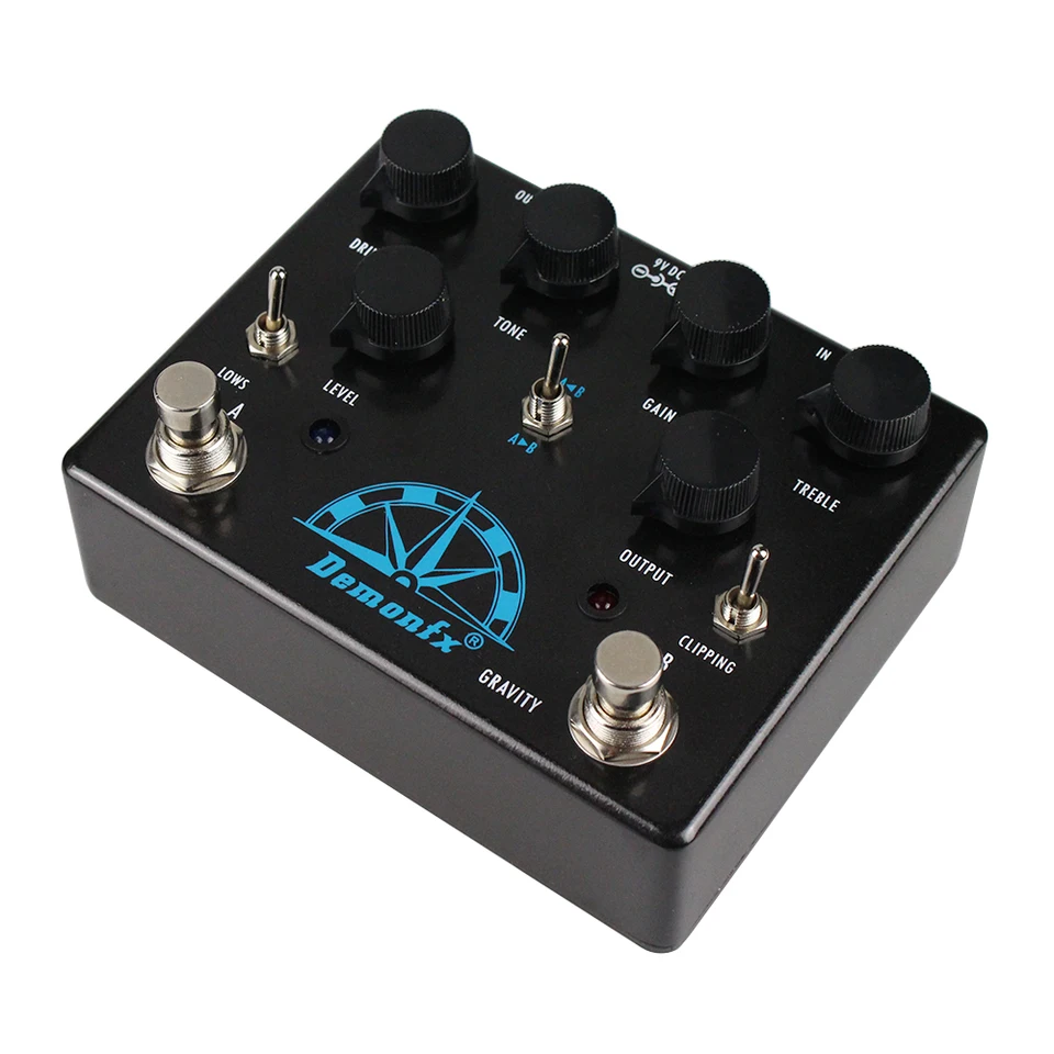 Demonfx Overdrive Guitar Effect Pedal Gravity with Two Divided