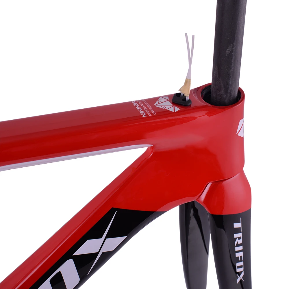 TRIFOX Vollcarbon-Rennradrahmen, Felgenbremse 135 Schnellspanner DI2 Aero Racing Frameset X8QR 48/51/54/56 cm