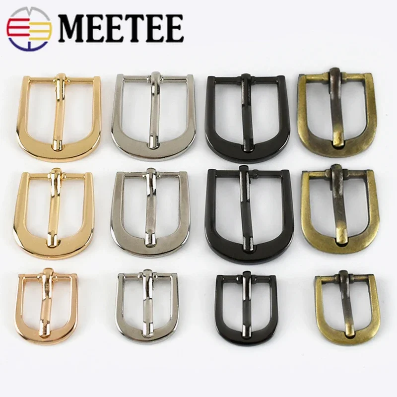 

5/10Pcs 12/16/19/25/30/38mm Metal Pin Buckles Bags Strap Adjust Hook Shoe Belt Buckle Clothes Slider Clasp Sewing Accessories