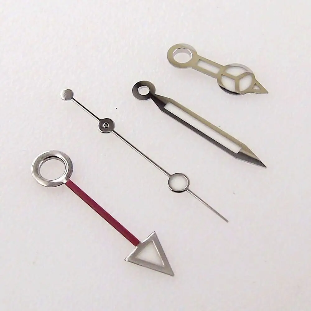 Стрелки часов GMT подходят для NH34, аксессуары для часов с автоматическим механизмом, светящиеся