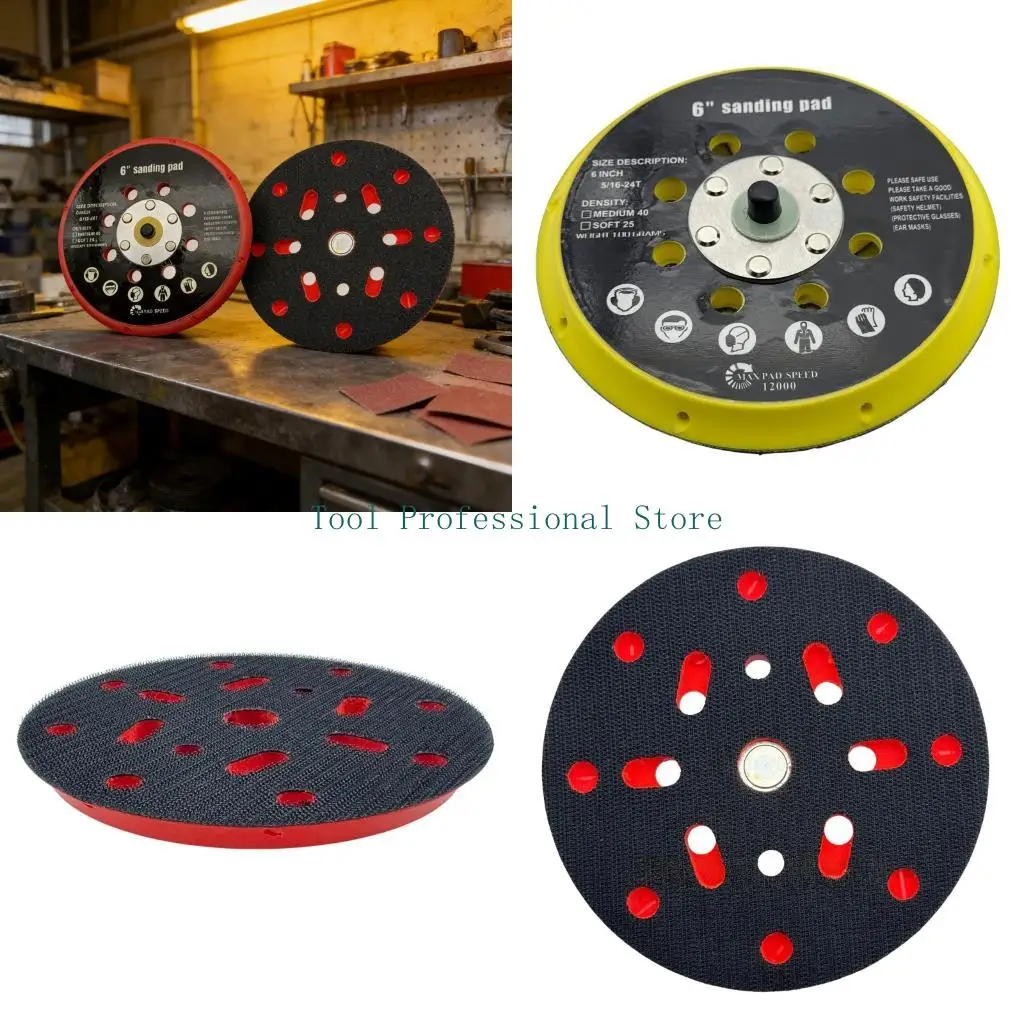 57QF Plastic Sanding Disc 150mm Diameter With 17 Ventilation Holes for BO6030, BO6040