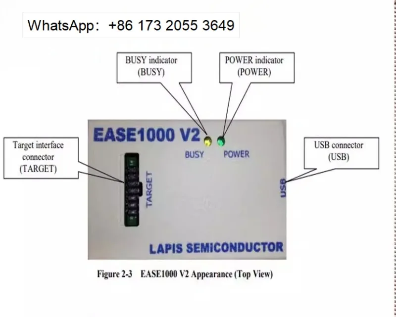 EASE1000 V2 On-Chip Emulator For ML62Q Series Microcontroller Programming & Debug Parts