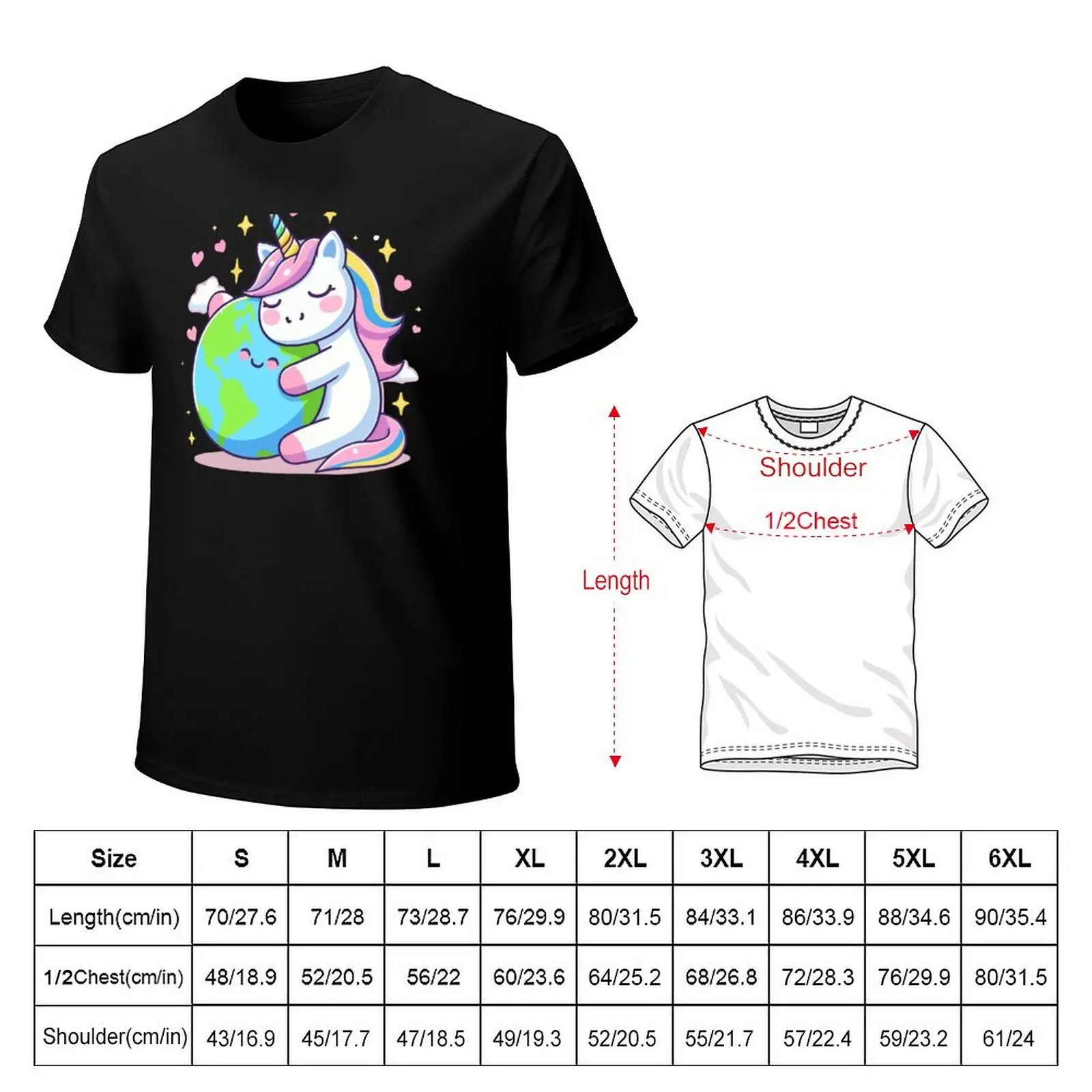 Cute Unicorn Earth Day Environmental Awareness Groovy Girls boys T-Shirt Sporty Casual Quick Dry T-Shirt
