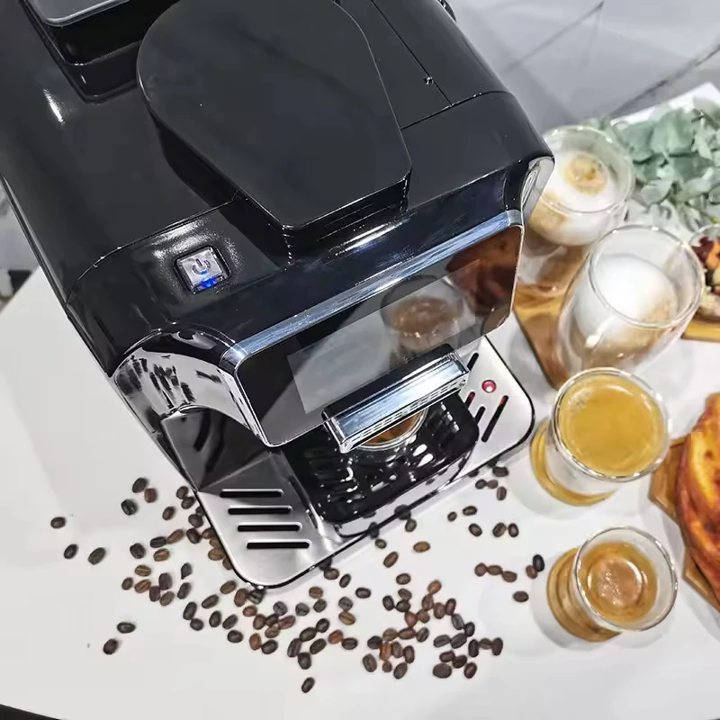 ماكينة إسبريسو أوتوماتيكية بالكامل الأكثر مبيعًا، ماكينة صنع القهوة بلمسة واحدة قابلة للبرمجة، شاشة تعمل باللمس