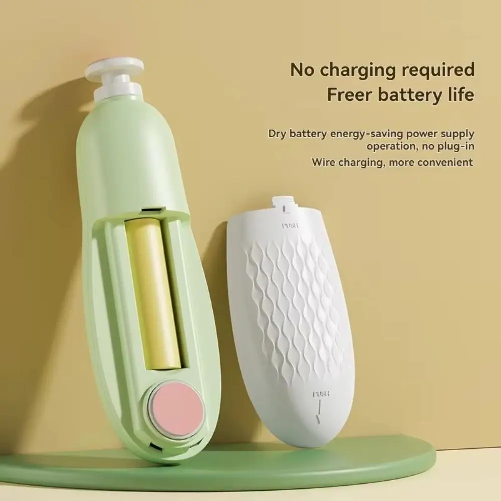 

Portable Electric Baby Nail Trimmer 6 Grinding Heads Safety Baby Nail Grinder Child's Silent Newborn Nail Clippers Gift