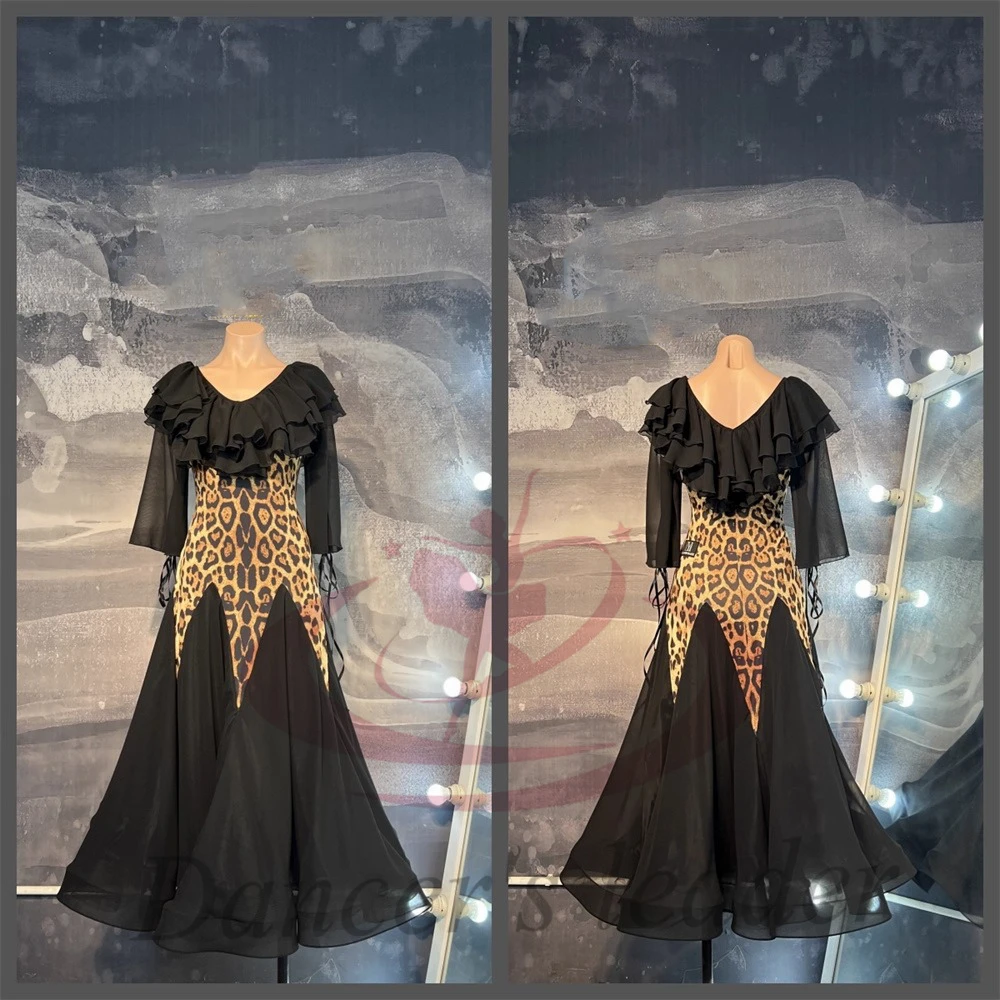 

Латинские танцоры, взрослые, дети, высококачественное современное телесное платье с леопардовым принтом по индивидуальному заказу, платье для выступлений ча-ча-самбы