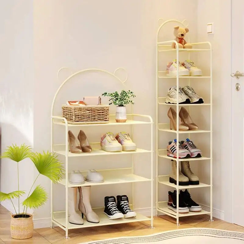 3 طبقات تصميم خزانة خذاء قوية جميلة توفير المساحة المنظم رف الأحذية غرفة المعيشة أثاث Armario De Zapato الحديث #3