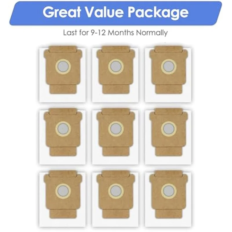 

AONEQ-For Irobot Roomba Vacuum 2 Essential Large Capacity Replacement Vacuum Bags Disposable Auto-Empty Dust Bin Bags