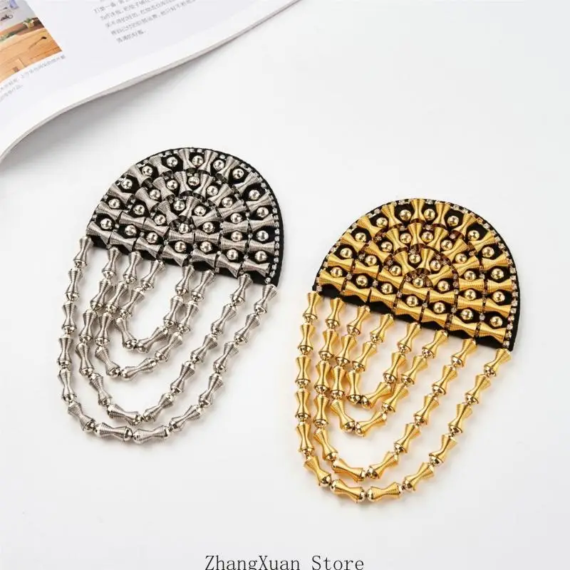 Quasten Epaulet Retro Pin Quasten Kette Epaulette Quasten Schulter Epaulet für Bühnenkostüme und Tanzaufführungen 3XUF – Detail 9