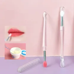 Lip Brush Silicone Lipstick Applicator with Cap Lip Brush Makeup Tool Multifunctional Lip Blending Stick Beauty Tool