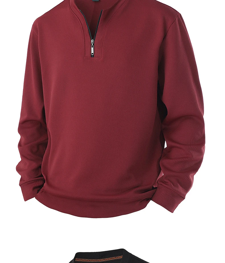 9XL New in Mens Sweatshirt Half Zip-up Pullover Male Large Size Autumn Winter Long Sleeves Big Plus Fleece Warm Top High Quality