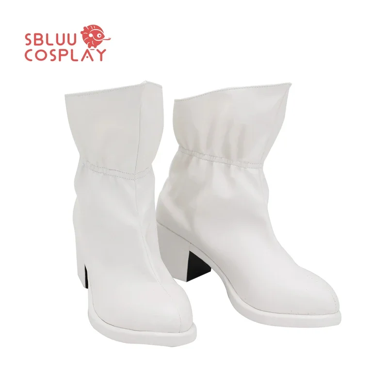 

SBluuCosplay Female Clown Joker Cosplay Shoes Custom Made White Boots