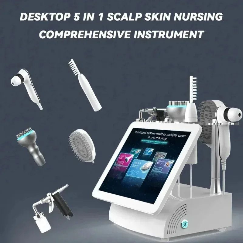 

Новое поступление 2025 года, многофункциональное 15-дюймовое высокочастотное устройство для массажа кожи головы 5 в 1 для спа-салона для волос