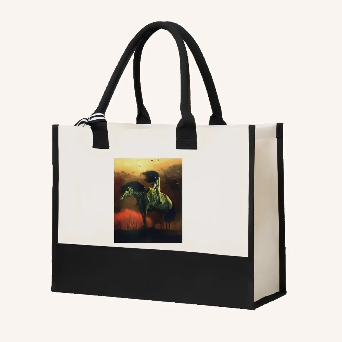 الشهيرة Zdzislaw Beksinski s 2026 جديد وصول الموضة العملي واسعة قابلة لإعادة الاستخدام حمل حقيبة نمط طباعة 2 لهجة الثقيلة Dut #4