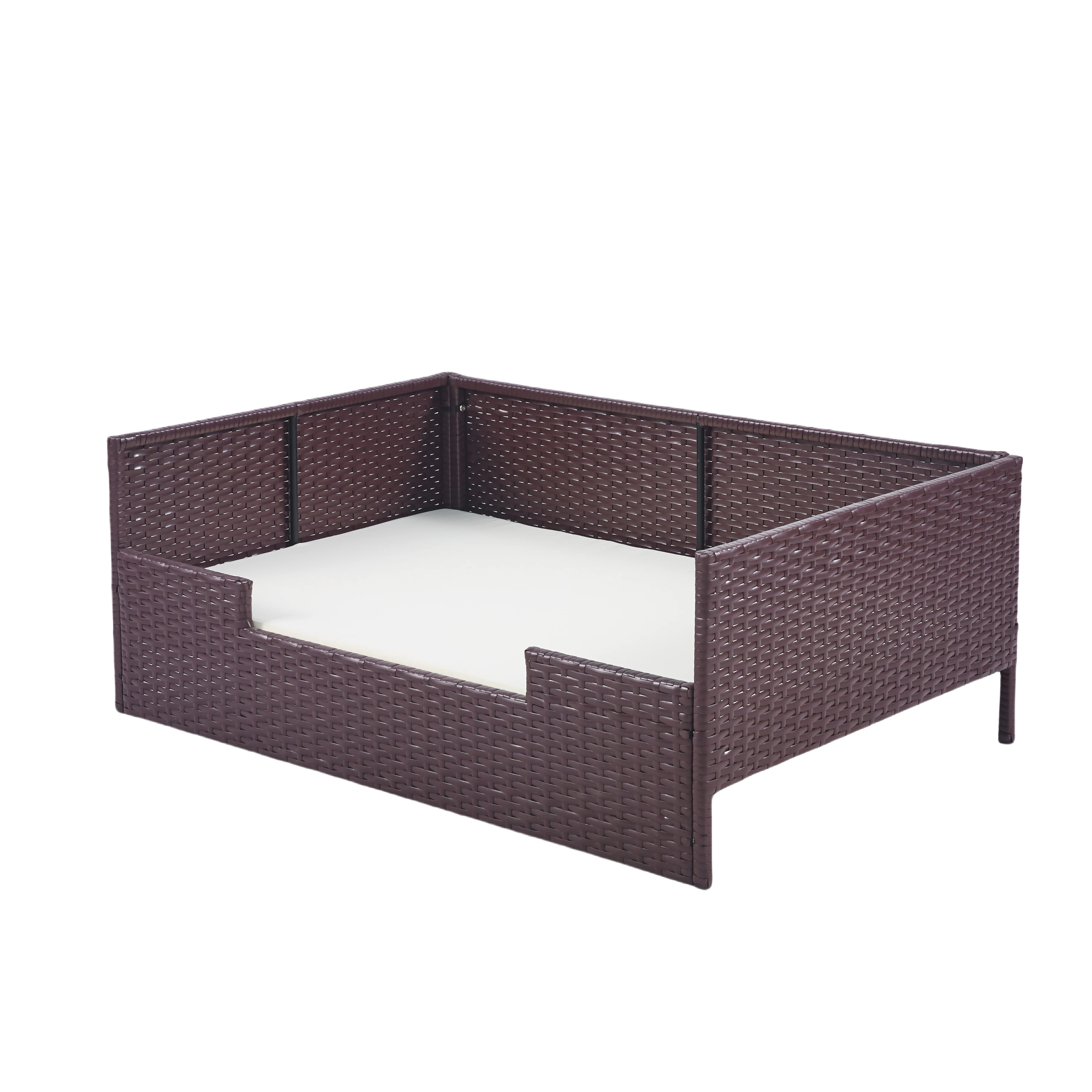

* Luxury Rattan Cat Dog Bed Handwoven Wicker House for Dog Natural Pet House
