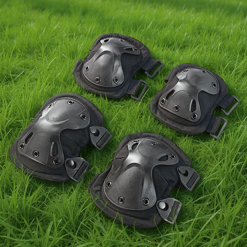 

Комплект из 4 предметов защитного снаряжения: наколенники и налокотники для активного отдыха, велоспорта, альпинизма и пешего туризма