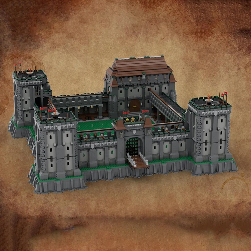 19782pcs MOC King's Castle Model Building Blocks Christmas Gift Architecture Toy Idea Display Creative Brick Birthday Collection