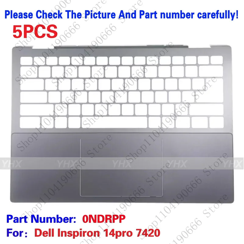 

Компоненты ноутбука 5X, новинка для Dell Inspiron 14pro 7420, упор для рук, верхний корпус KB, рамка C Shell 0NDRPP.