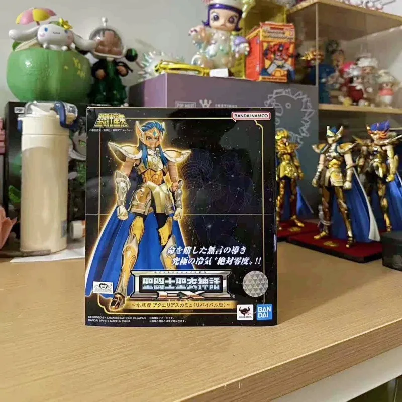 

Bandai Original Anime Saint Seiya Saint Cloths Myth Ex Aquarius Kamus Camus Be Reborn Edition Gold Saint Action Figure Toys Gift