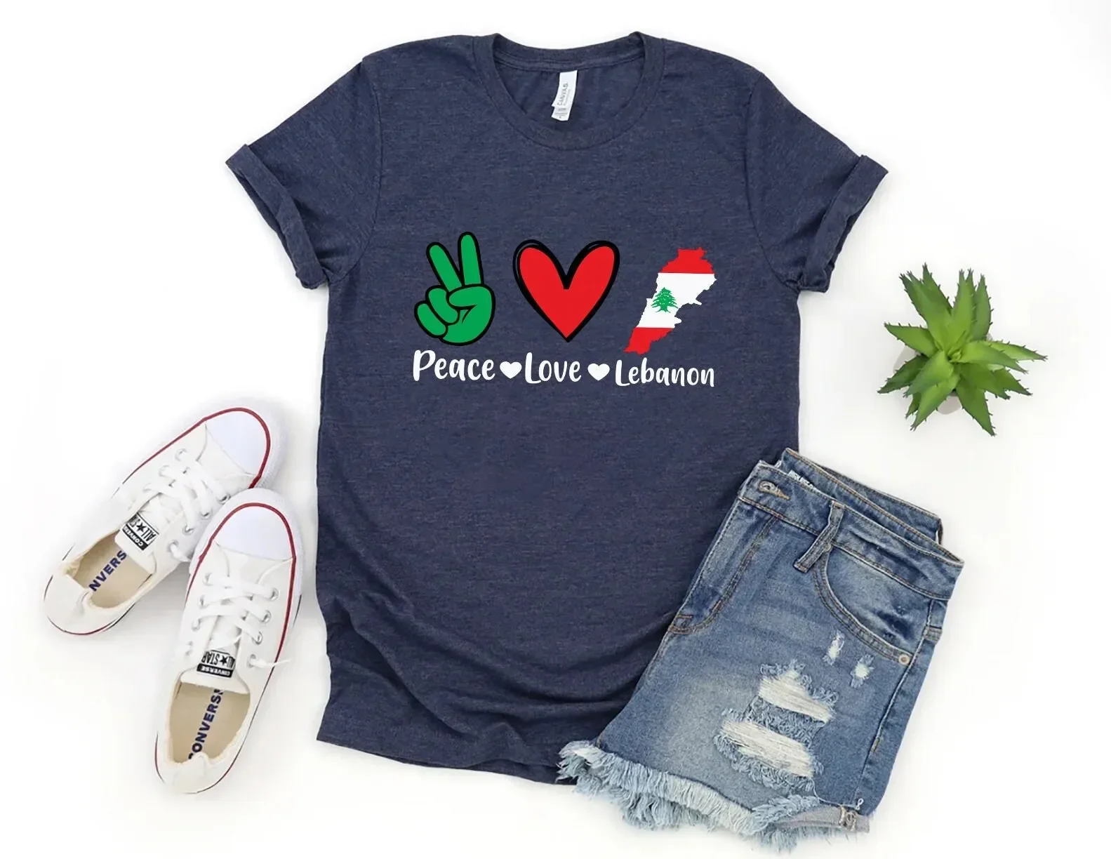 Peace Love Lebanon T shirt Flag Lebanese For Pride