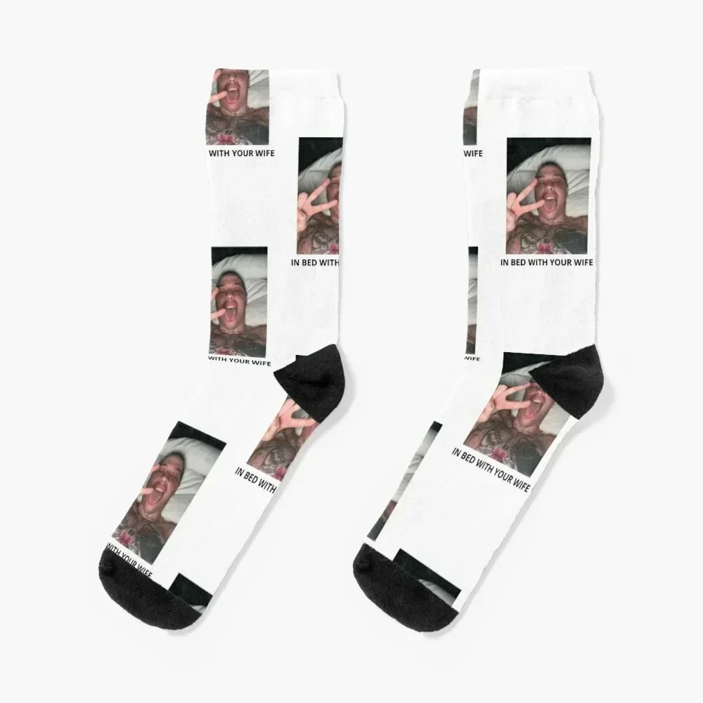 

IN BED WITH YOUR WIFE - pete davidson Socks shoes winter thermal professional running Socks Women Men's