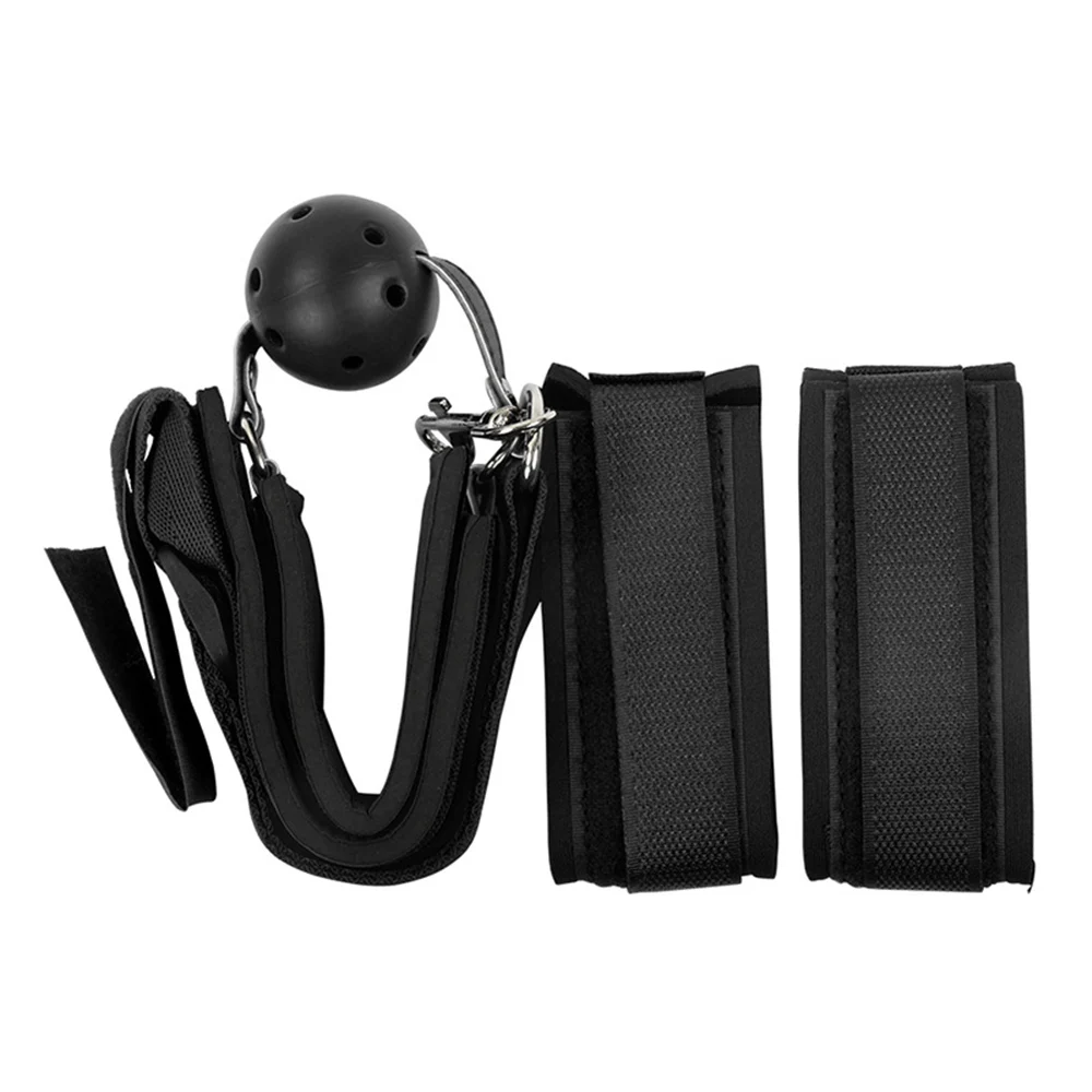 Bdsm عبودية مجموعة غريبة السرير الجنس لعب للبالغين الفم الكرة أصفاد القيود الكمامة الوثن SM مجموعة ألعاب للمرأة الأزواج ألعاب