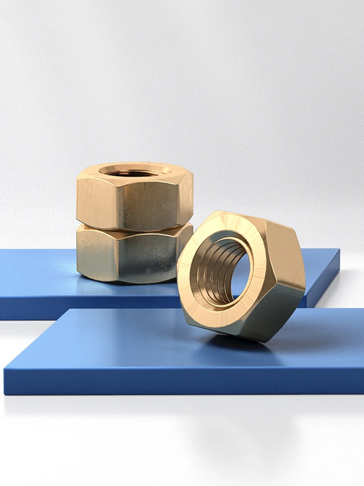 M1.4 M1.6 M2 M2.5 M3 M4 M5 M6 M8 M10 M12 M14 M16 M18 M20 M22 M24 Brass Nut Copper Hexagonal Nuts Brass Hex Nuts