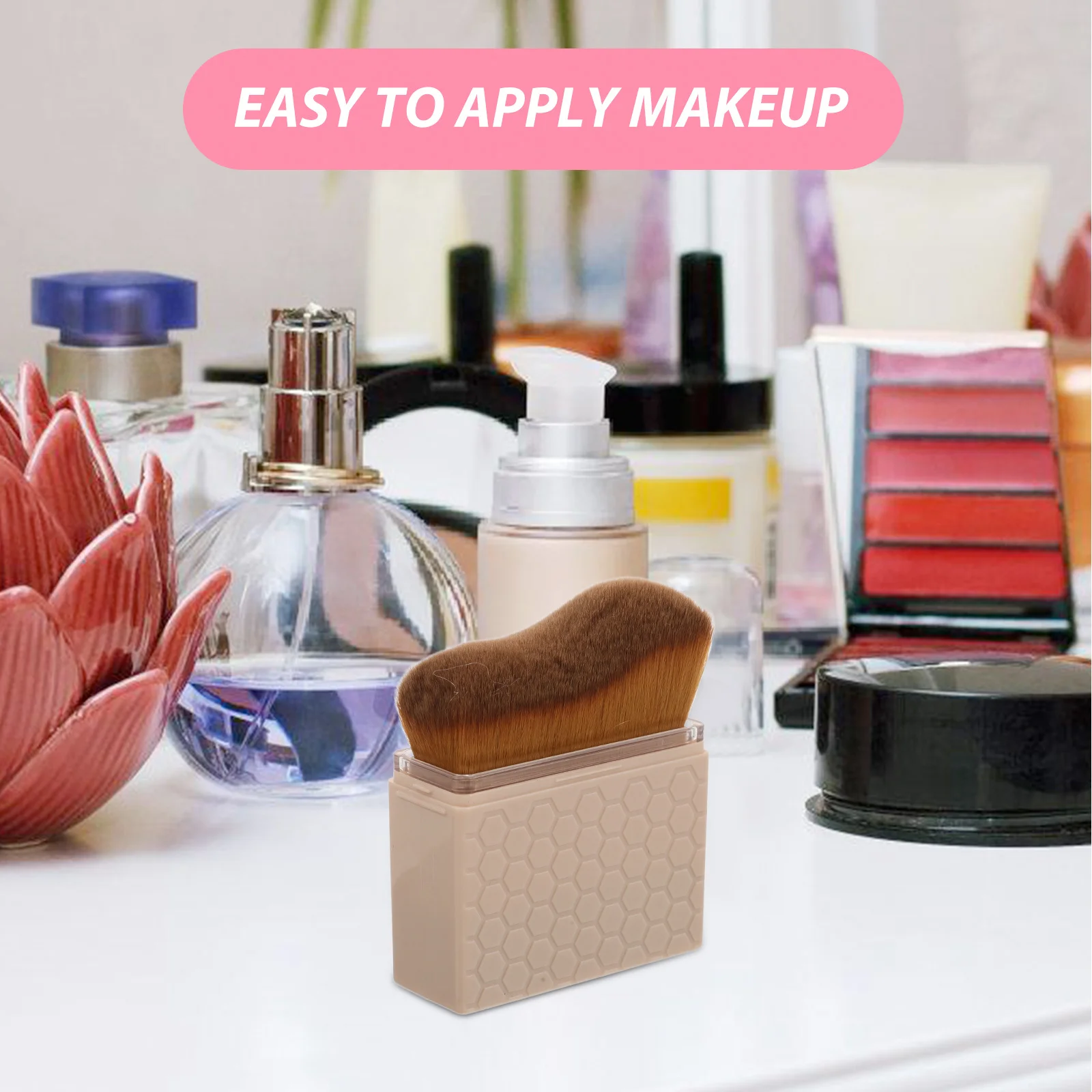 Brosse de bronzage en forme de vague, applicateur auto-bronzant à poils souples pour le corps, le visage, fond de teint, poudre bronzante, Blush, outil de maquillage de voyage