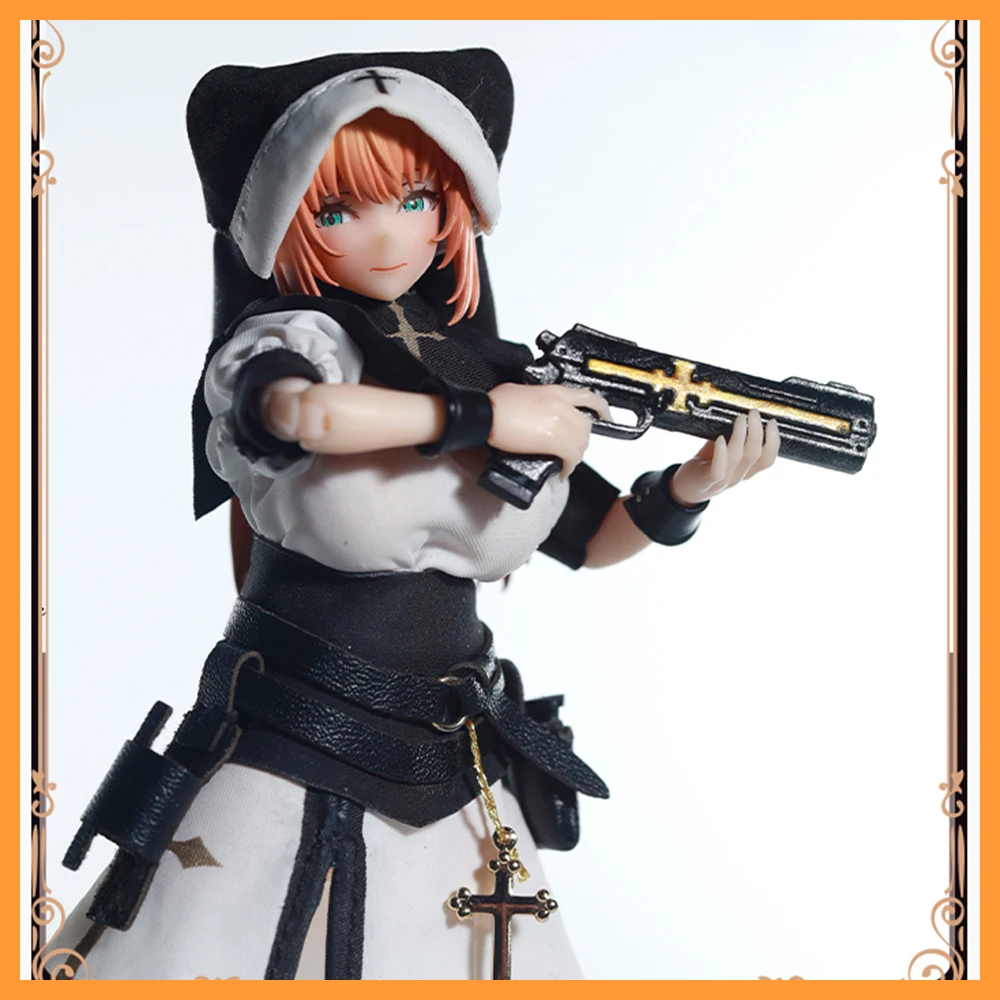 

【Only Clothes Set】1/12 Scale Snail Shell Nun Sister Muse Asdo Succubus Clothes Set for 6in Action Figure Body Model Toys DIY