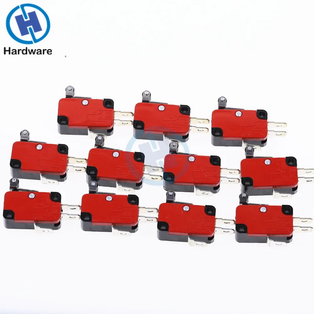 10PCS V-155-1C25 Snap Action Push Button SPDT Momentary Micro Limit Switch