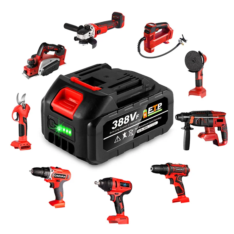 

15000mAh 388VF Battery Rechargeable Li-ion Battery 18V for Power Tool Brushless Electric Wrench Drill Angle Grinder Electric Saw