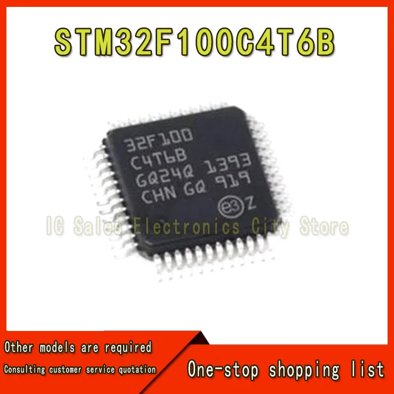 1 stks STM32F100C4T6B STM32F100C6T6B STM32F100C8T6B STM32F100CBT6B STM32F103C4T6A STM32F103C6T6A STM32F103C8T6 STM32F103CBT6 Chip
