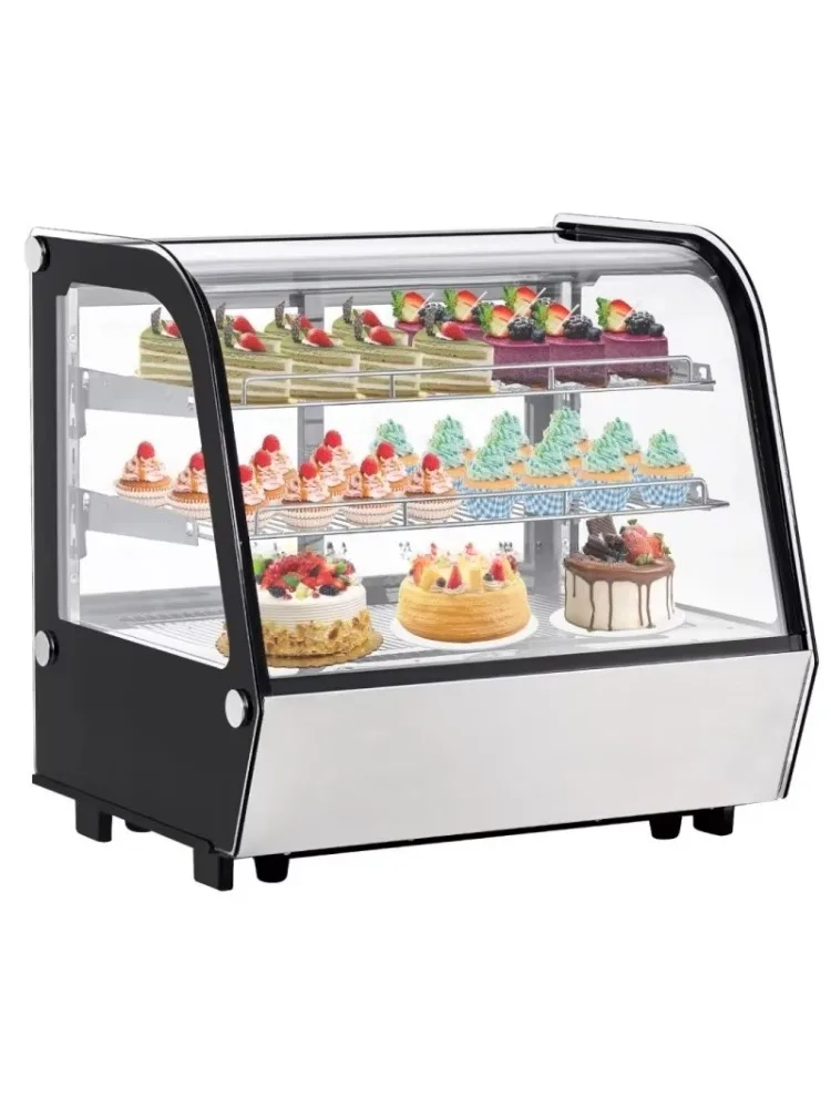 Double Layer Tempering Glass Bread Chiller R290 Cakes Fridge Display Cabinet Showcase for Cake and Bakery Store Customized