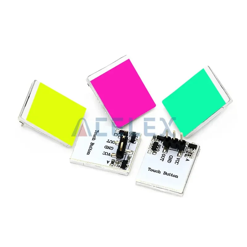 Blue Red Green color Capacitive touch switch button module 2.7V to 6V module anti-jamming is strong HTTM series