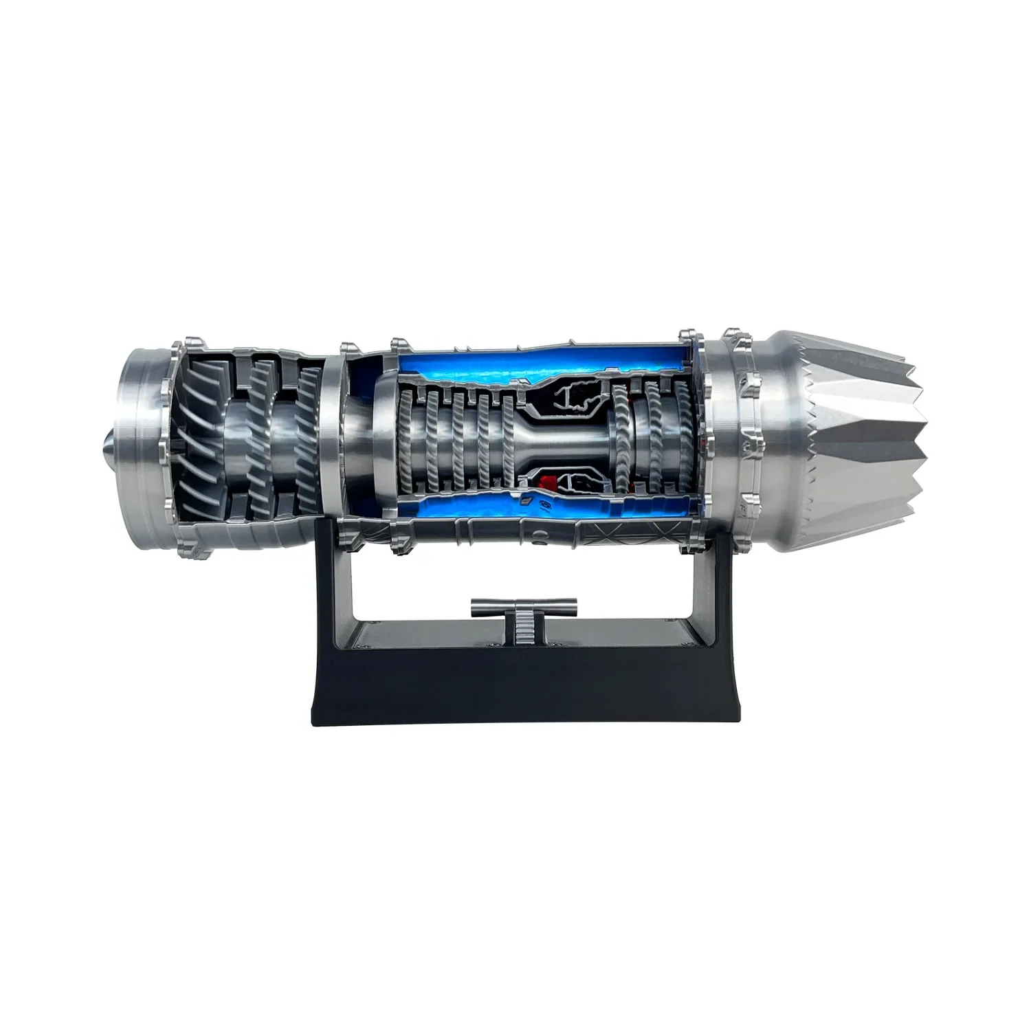J-35 engine model can launch F35 fighter jet turbojet desktop toy boy birthday gift