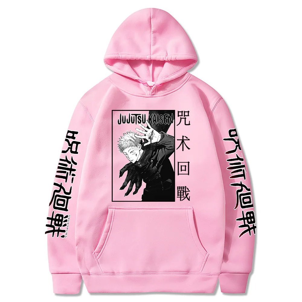 Jujutsu Kaisen Anime Character Images Printed Casual Sweatshirt Street Sports Style Trendy Women's Clothing High Street Culture