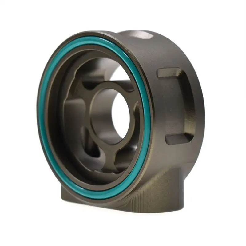 Oil Temperature Pressure M20-1.5 3/4-16UNF Universal Aluminum Oil Filter Sandwich Instrument Plate Adapter Sensor Base-N30R